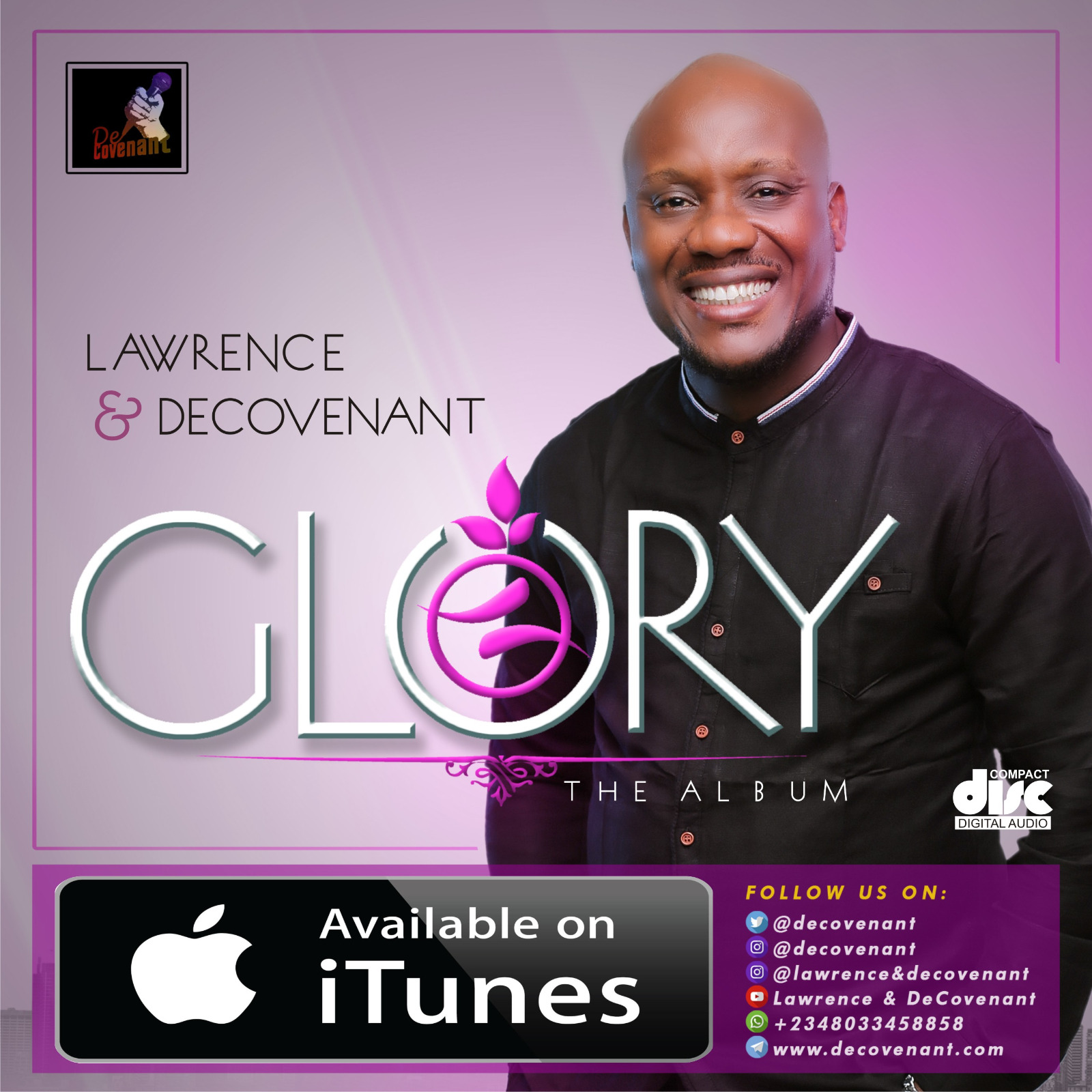Lawrence & Decovenant Releases New Album “Glory”. Available Now!